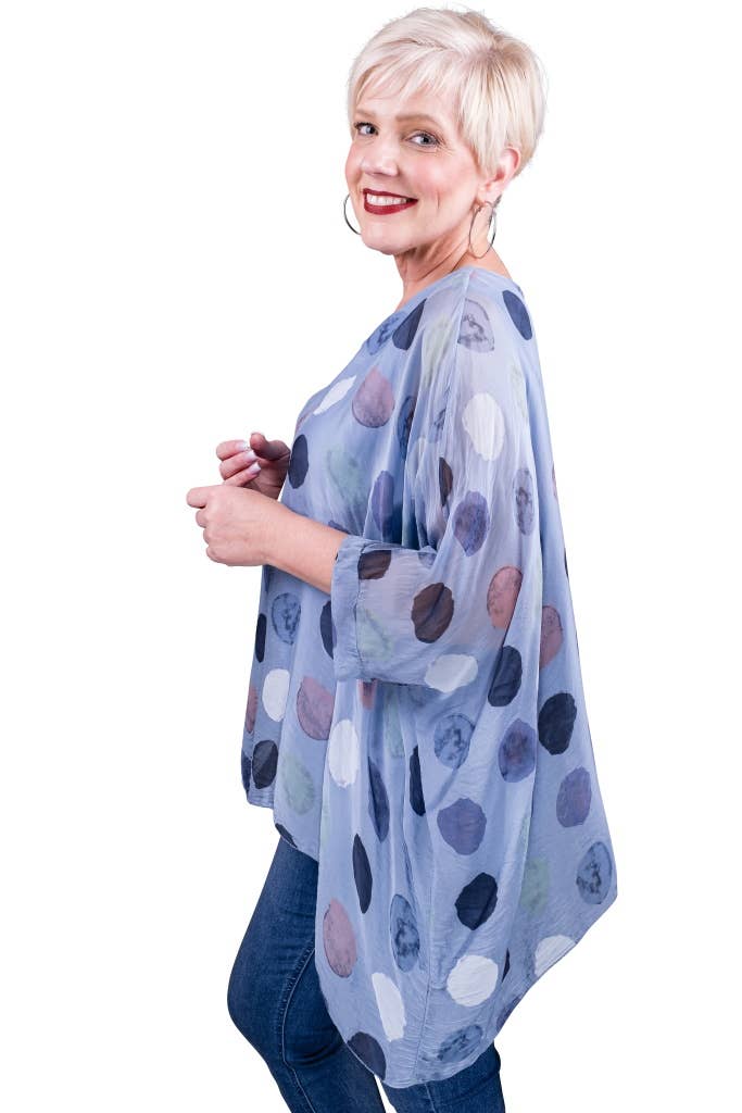 Circle Silk Kaftan (BQ201R):Olive