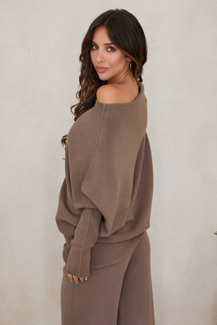 ASYMMETRICAL SWEATER APPLE GREEN): M/L