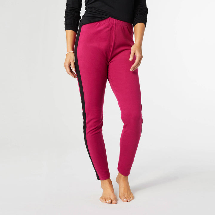Brushed Legging with Side Stripe: Grey / L/XL