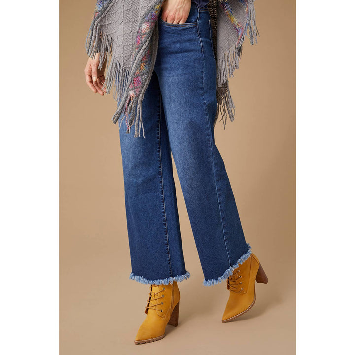 Wide Leg Jean: XL / Dark Denim