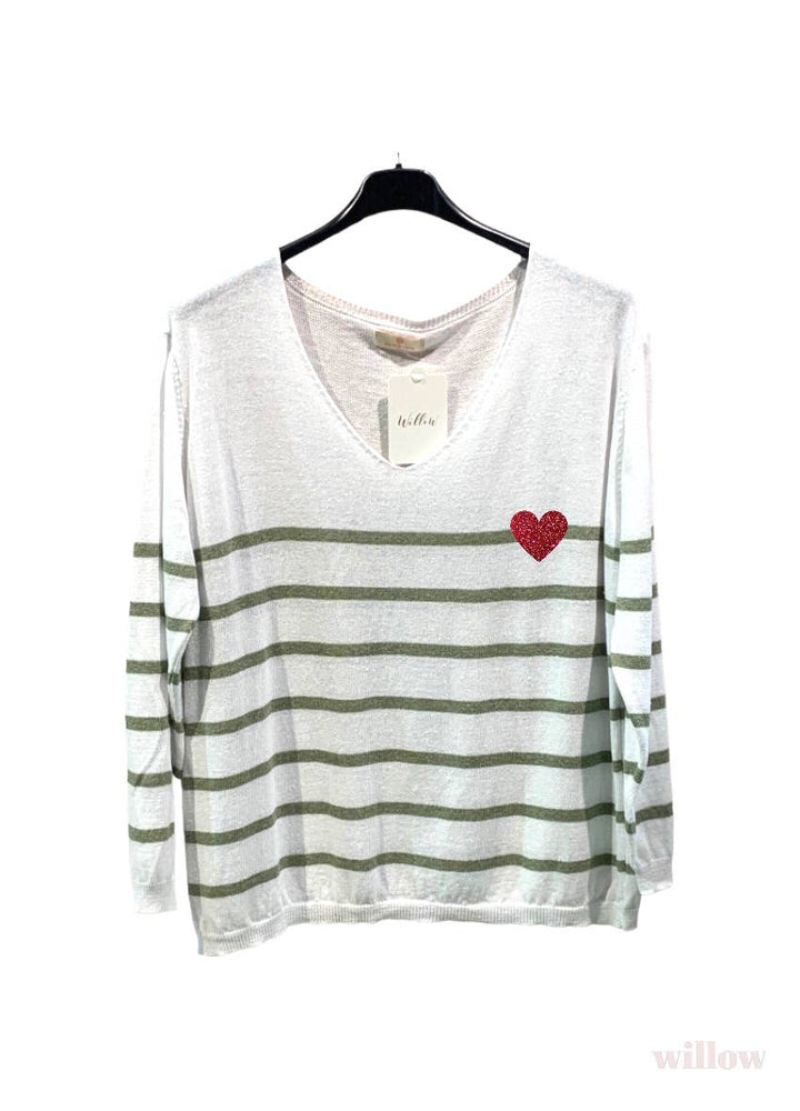 - Sailor heart sweater: Jeans