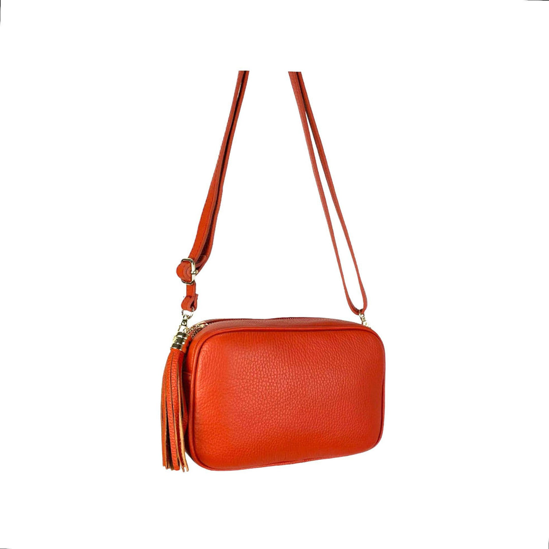 Genuine Leather Bag Tassel: Grass Green