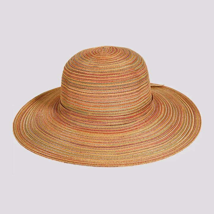 Wide Brim Straw Sun Hat: Spice