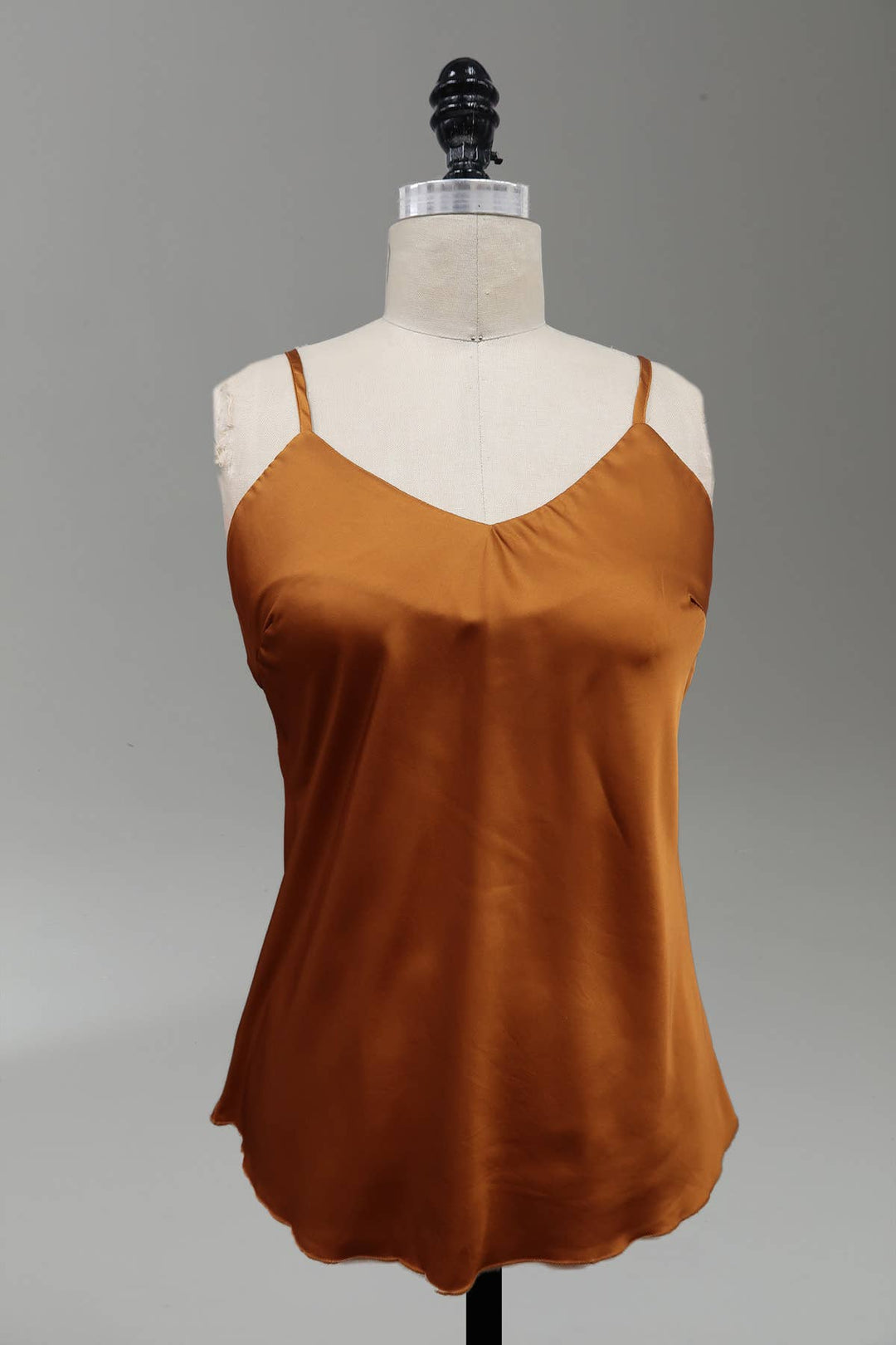 Satin Cami: Black / S