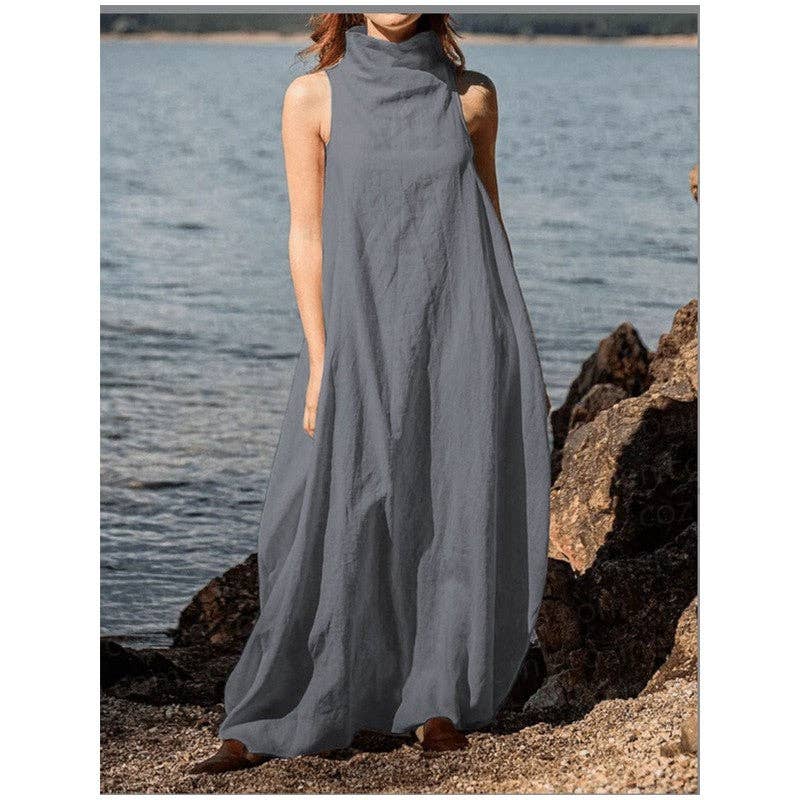 Maxi Dress : KHAKI / M