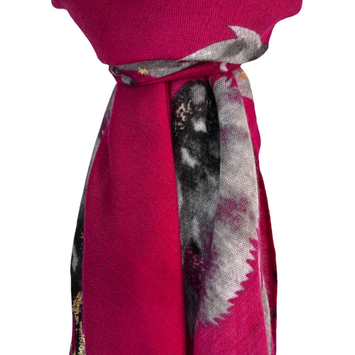 Dusty miller scarf: Black