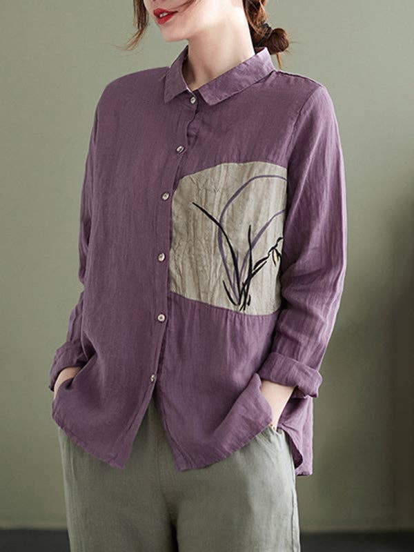 Embroidered Tops: APRICOT / M