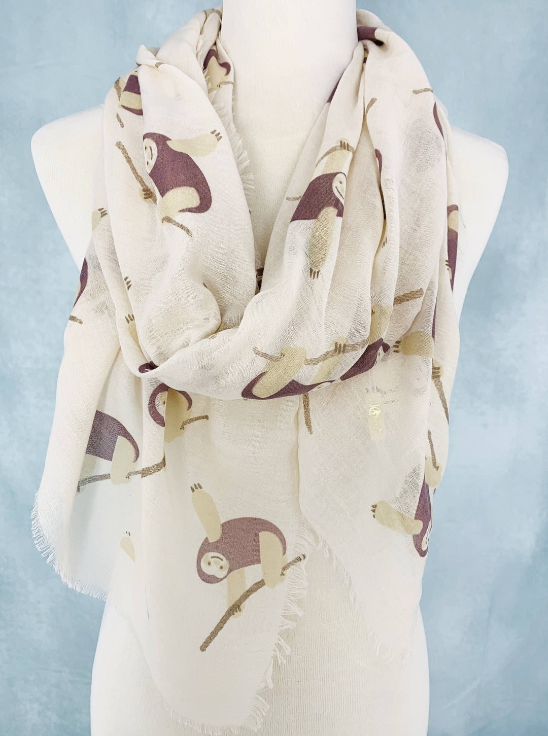 Sloth Scarf: Blue