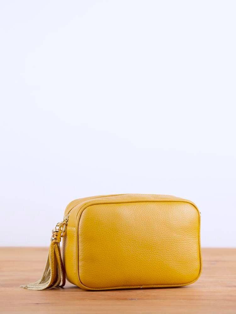 Genuine Leather Bag Tassel: Grass Green