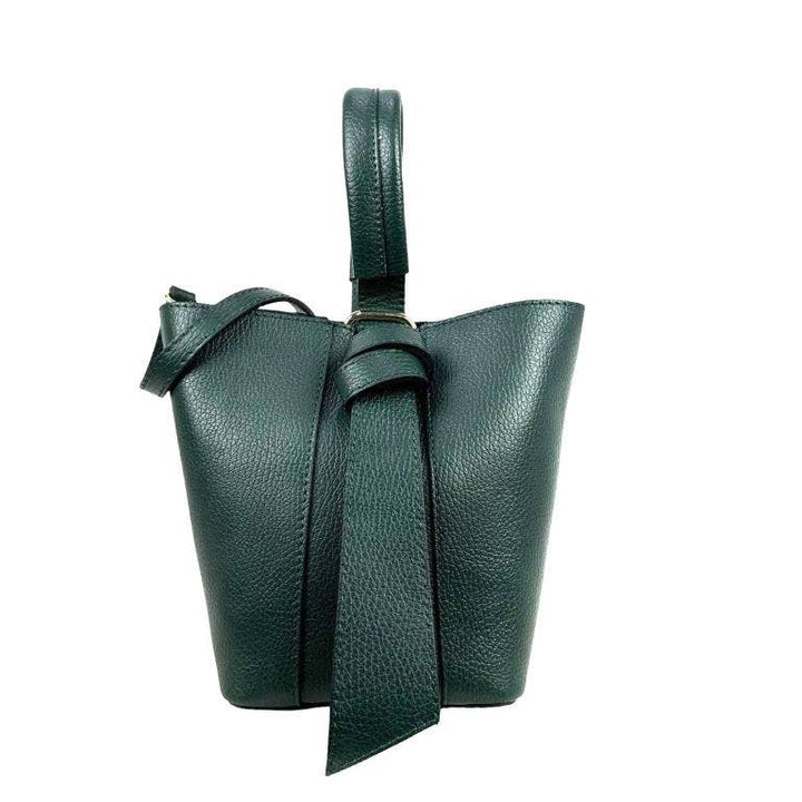 Genuine Leather Tote : Black
