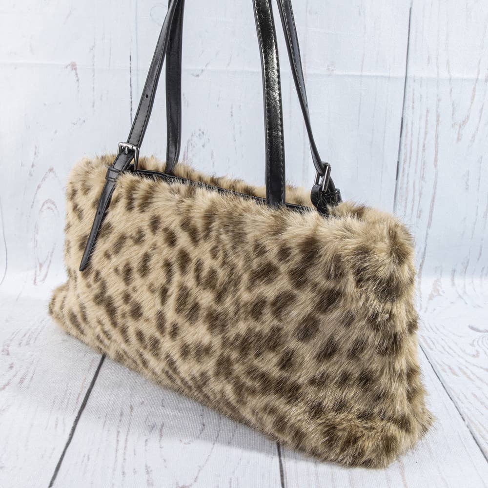 Leopard Print Plush Bag