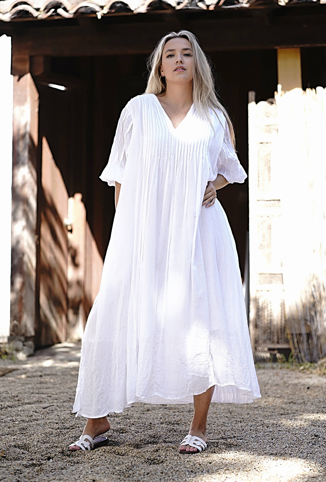 Zing Dress : White / S/M