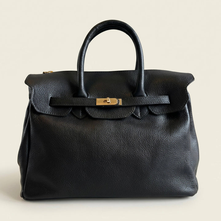 Maxi Leather Made in Italy: Dark brown
