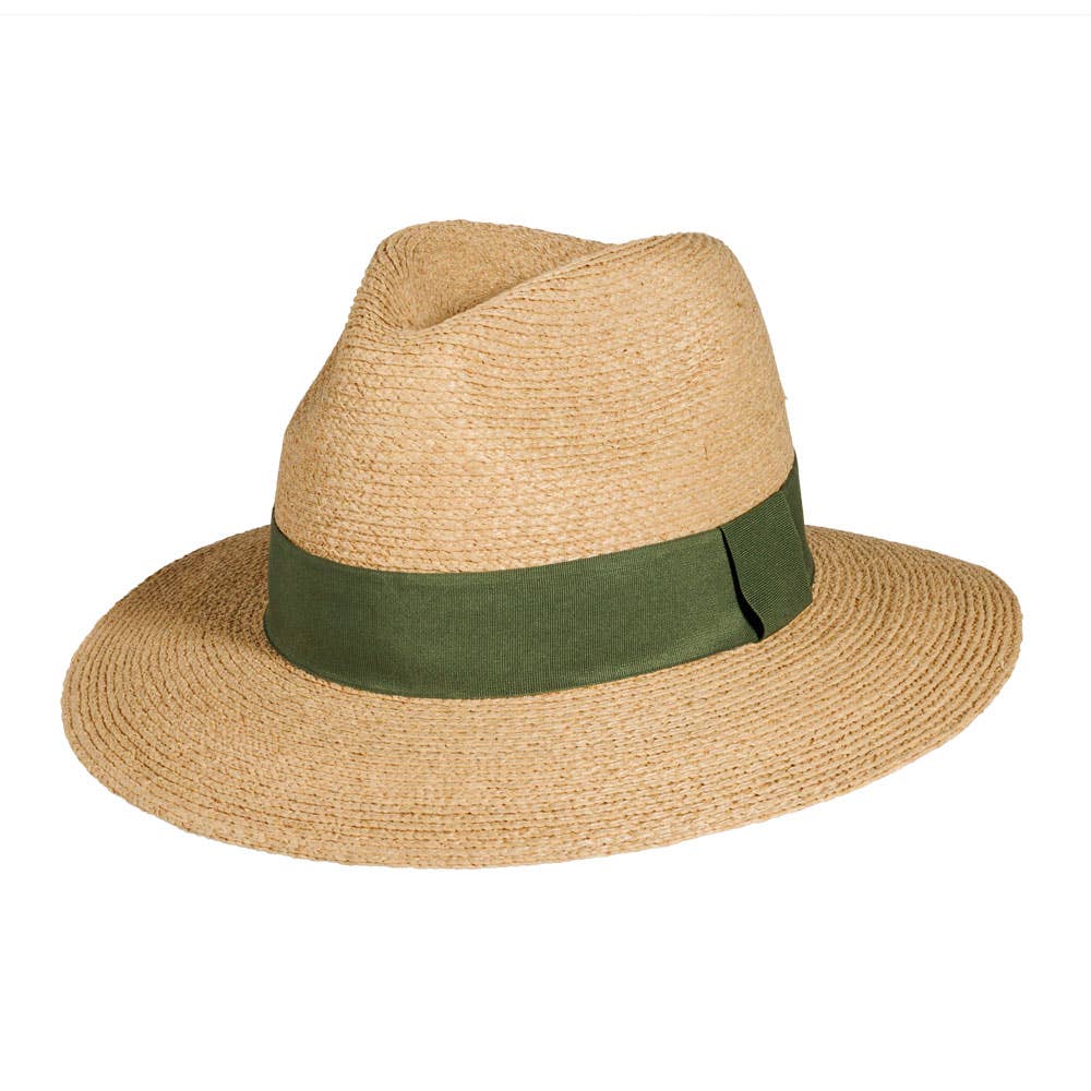 STRAW HAT BLK RIBBON