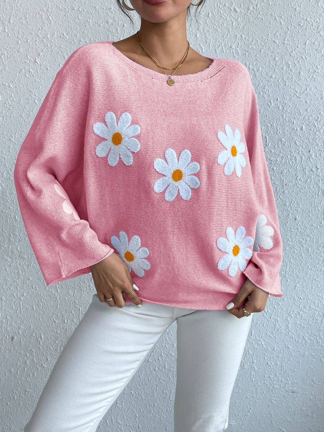 Daisy sweater: Grey / S