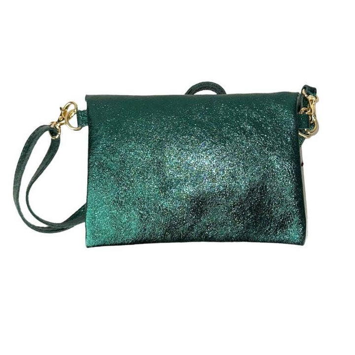 Leather Bag: Silver