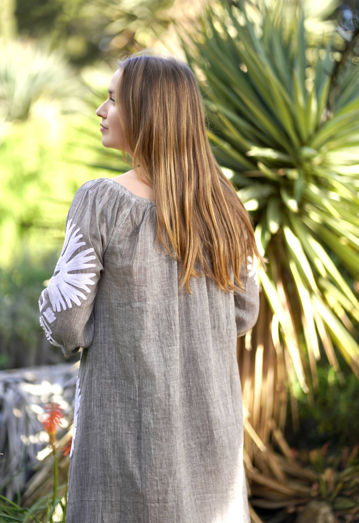 Elana Dress: Grey