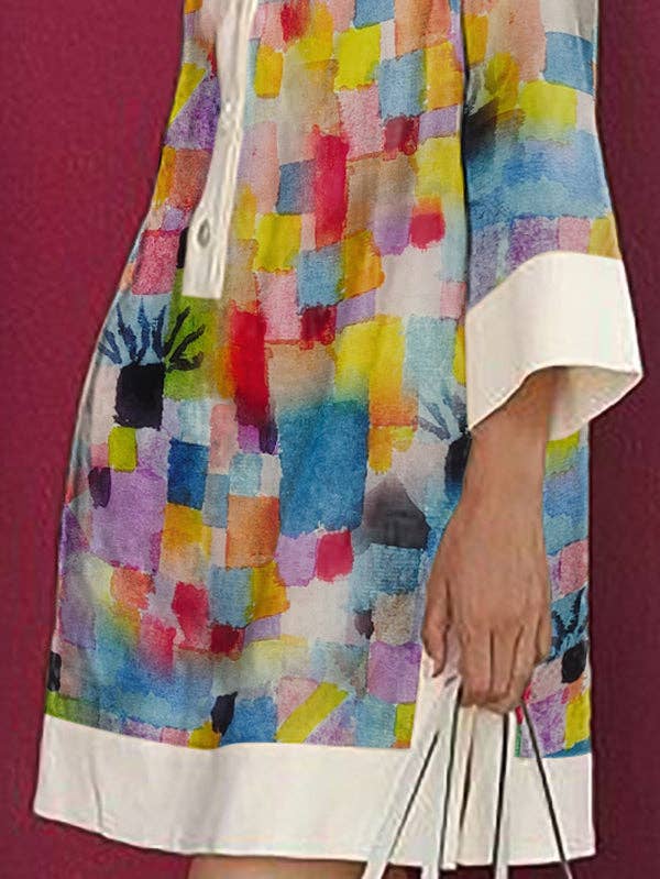 Shirt Dress: COLORFUL / XL