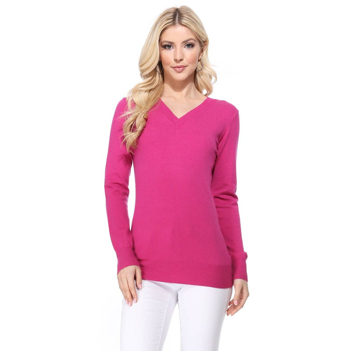 V-Neck Soft Sweater  MK5501: NAVY / S