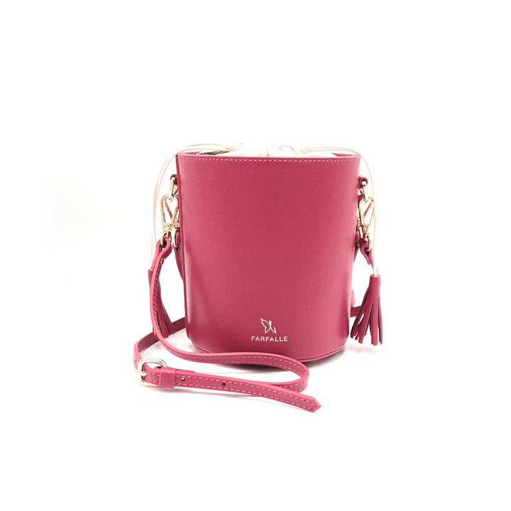 Leather bucket bag, Made in Italy, 112613: Camel