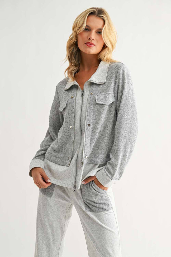Jacob Jacket: Heather Grey / S