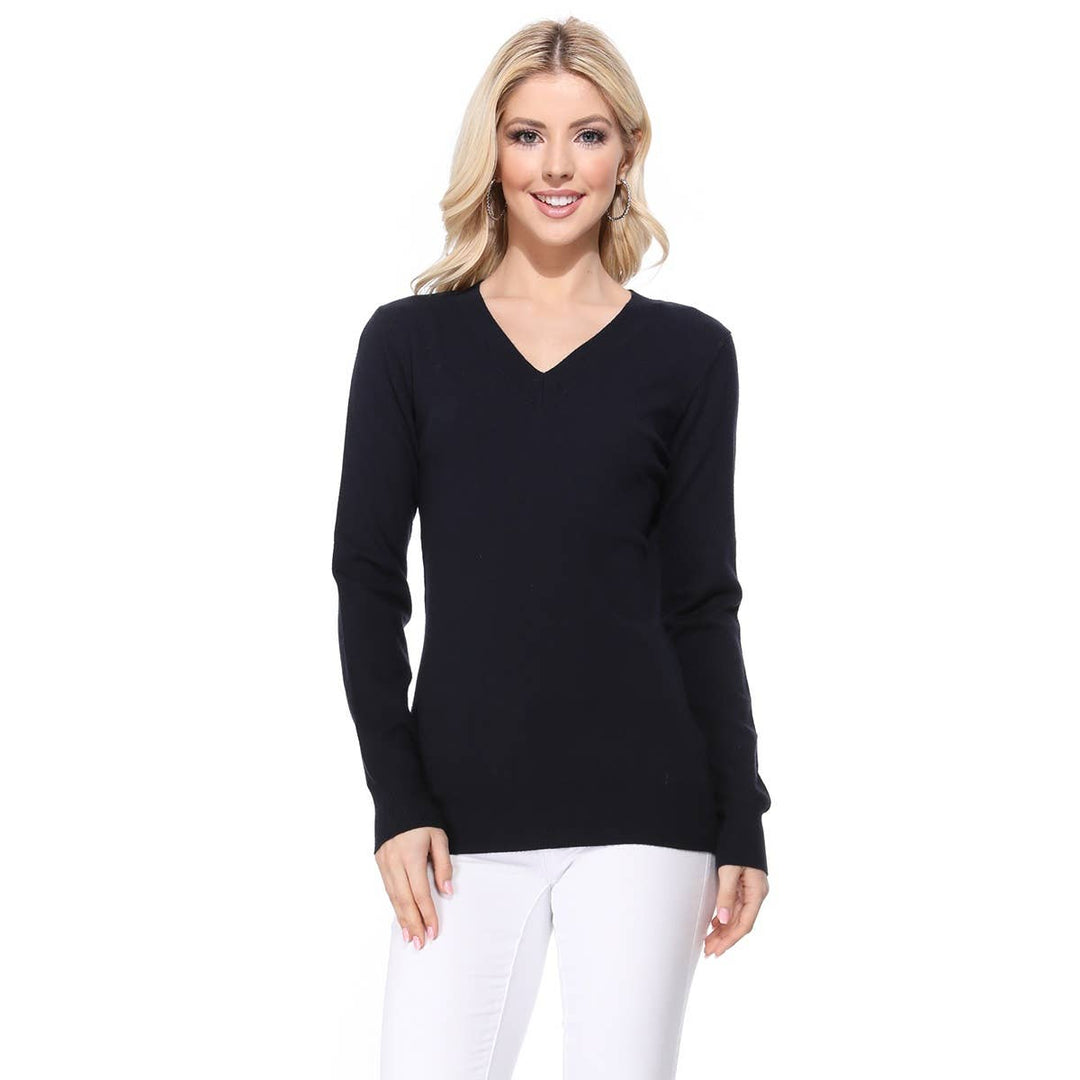 V-Neck Soft Sweater MK5501: NAVY / L