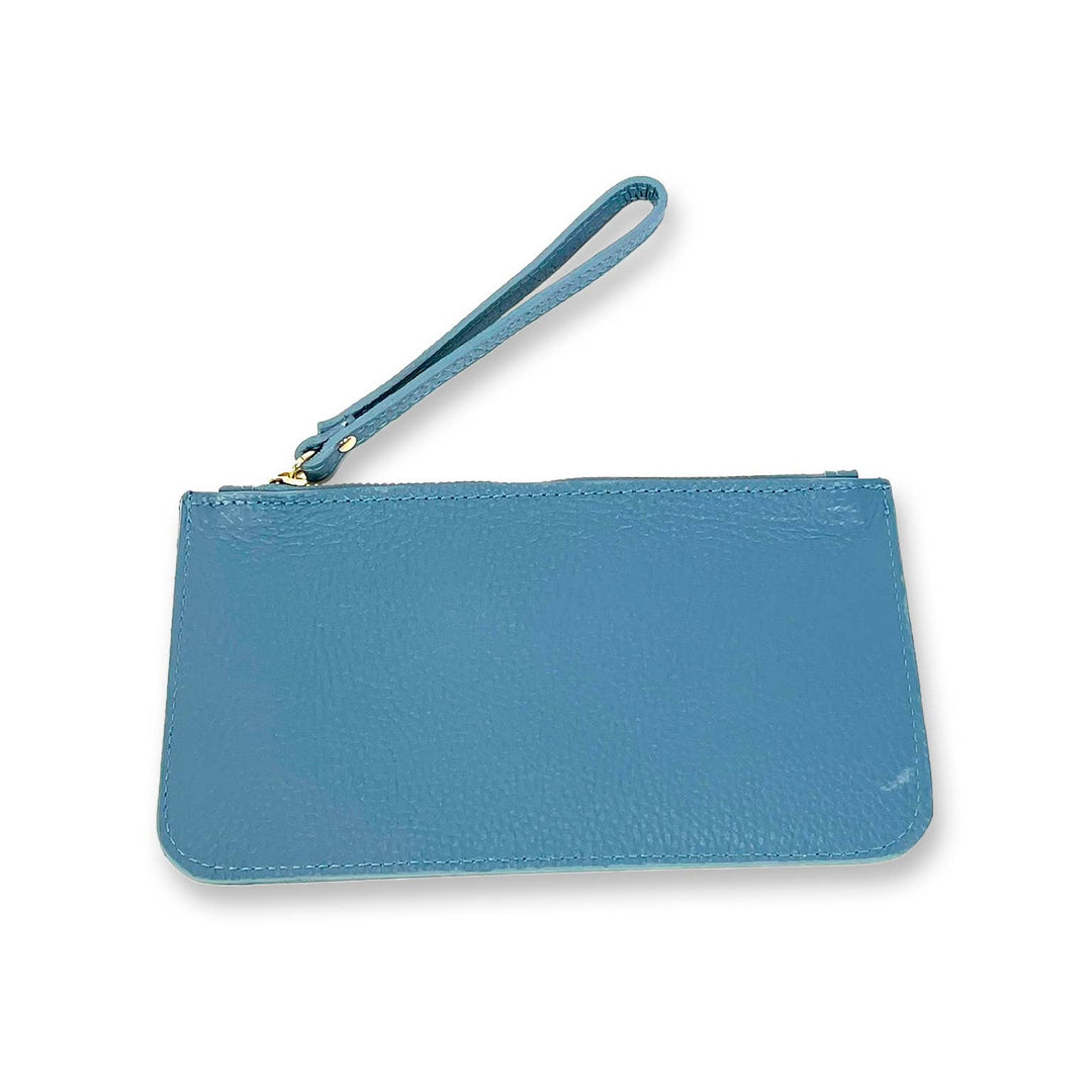 Genuine Leather Bag with Wrist Strap: Money / Large