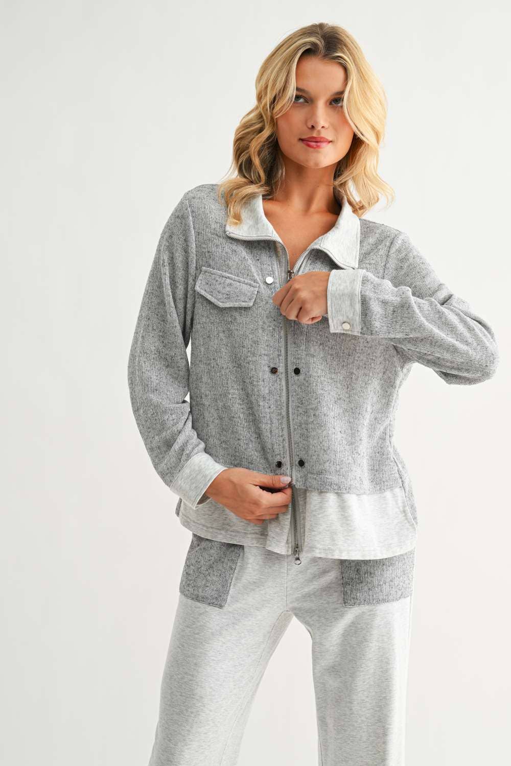 Jacob Jacket: Heather Grey / S