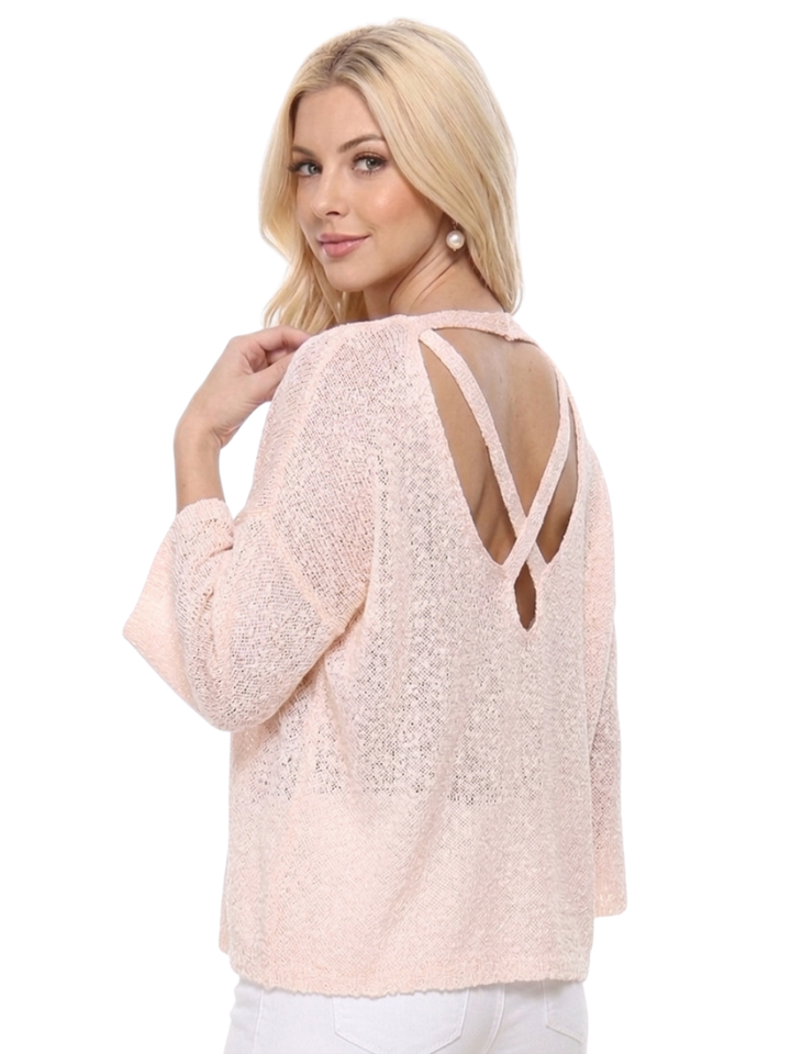 V-Nk Top MK3662: BLUSH / S