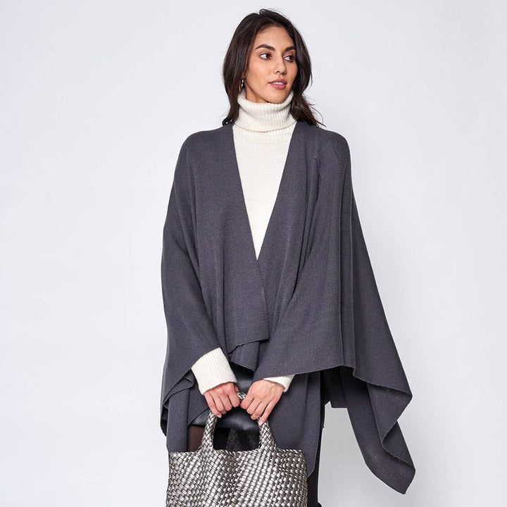 Ruana with Shoulder Strap: PNK