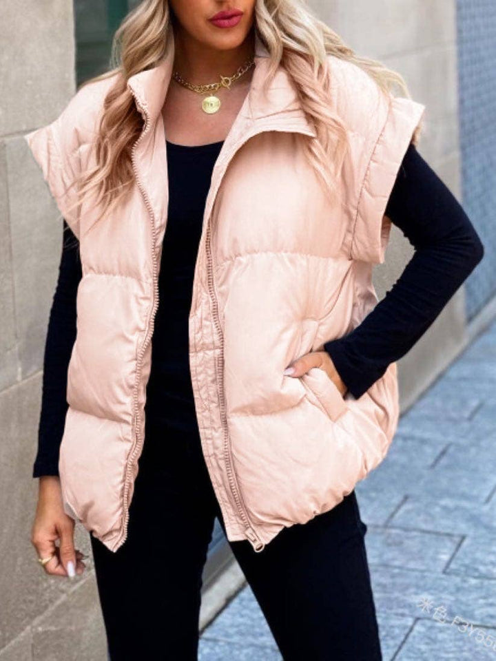 Puffer vest: Black / S