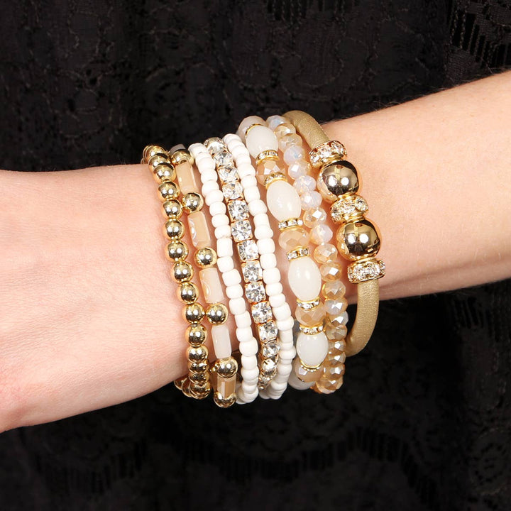 MULTI LINE BRACELET: BLACK