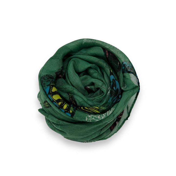 Butterfly print scarf: Baby Pink