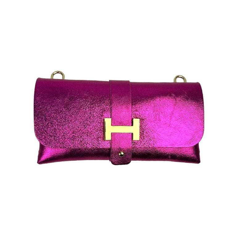 Leather Bag: Dark Silver