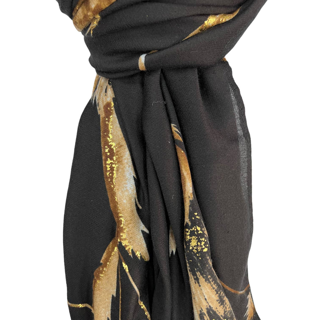 Dusty miller scarf: Black