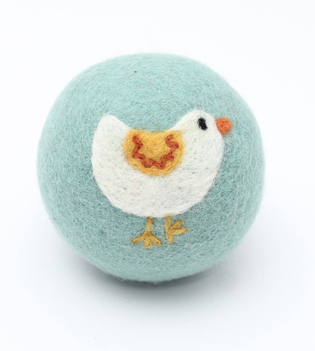 DRYER BALL: White Bird (Blue Ball)