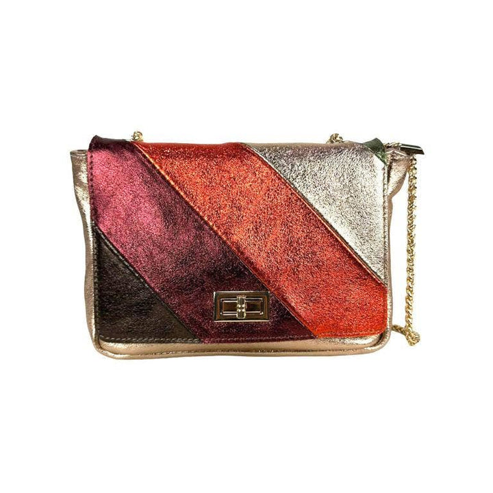 Multicolored Leather: Navy Blue