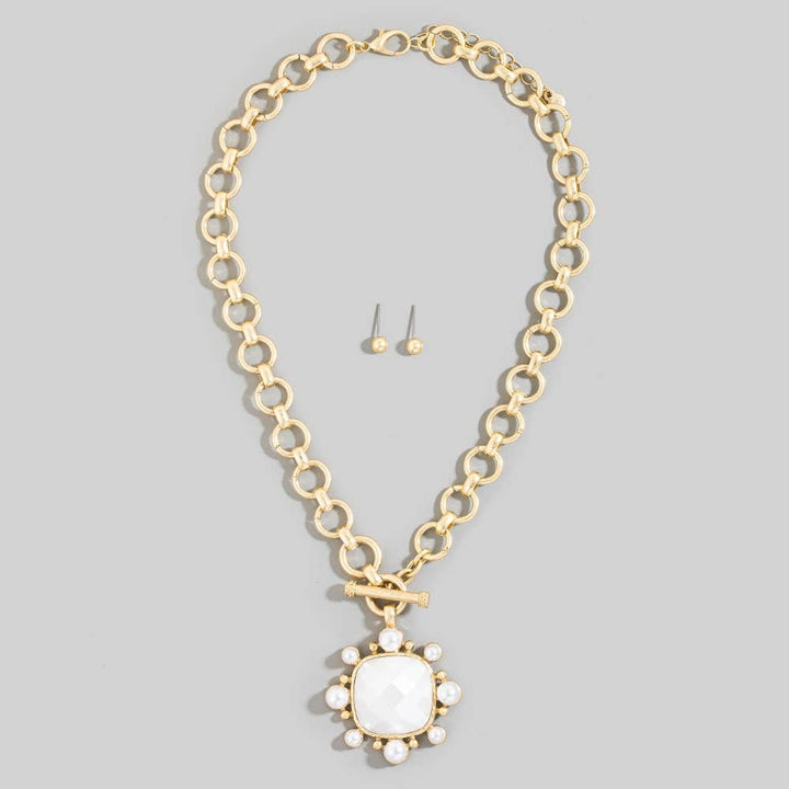 Stone Pendant Necklace
