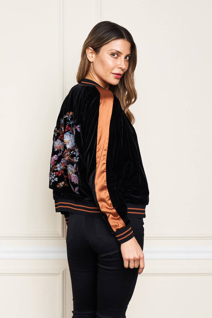 5714-MAJ Velvet Baseball Jkt/ L