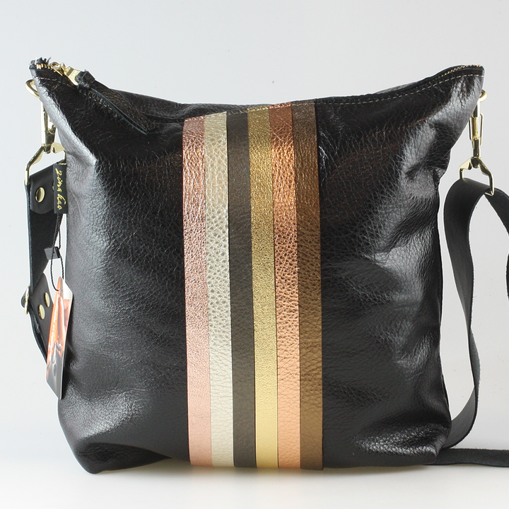 Graham Crossbody: Jet/Silver