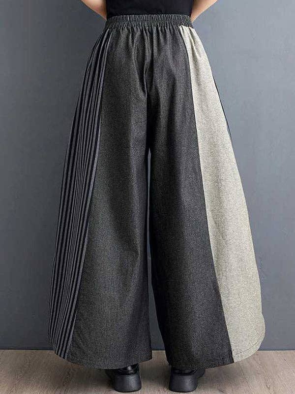 Striped Pants: GRAY / One_size