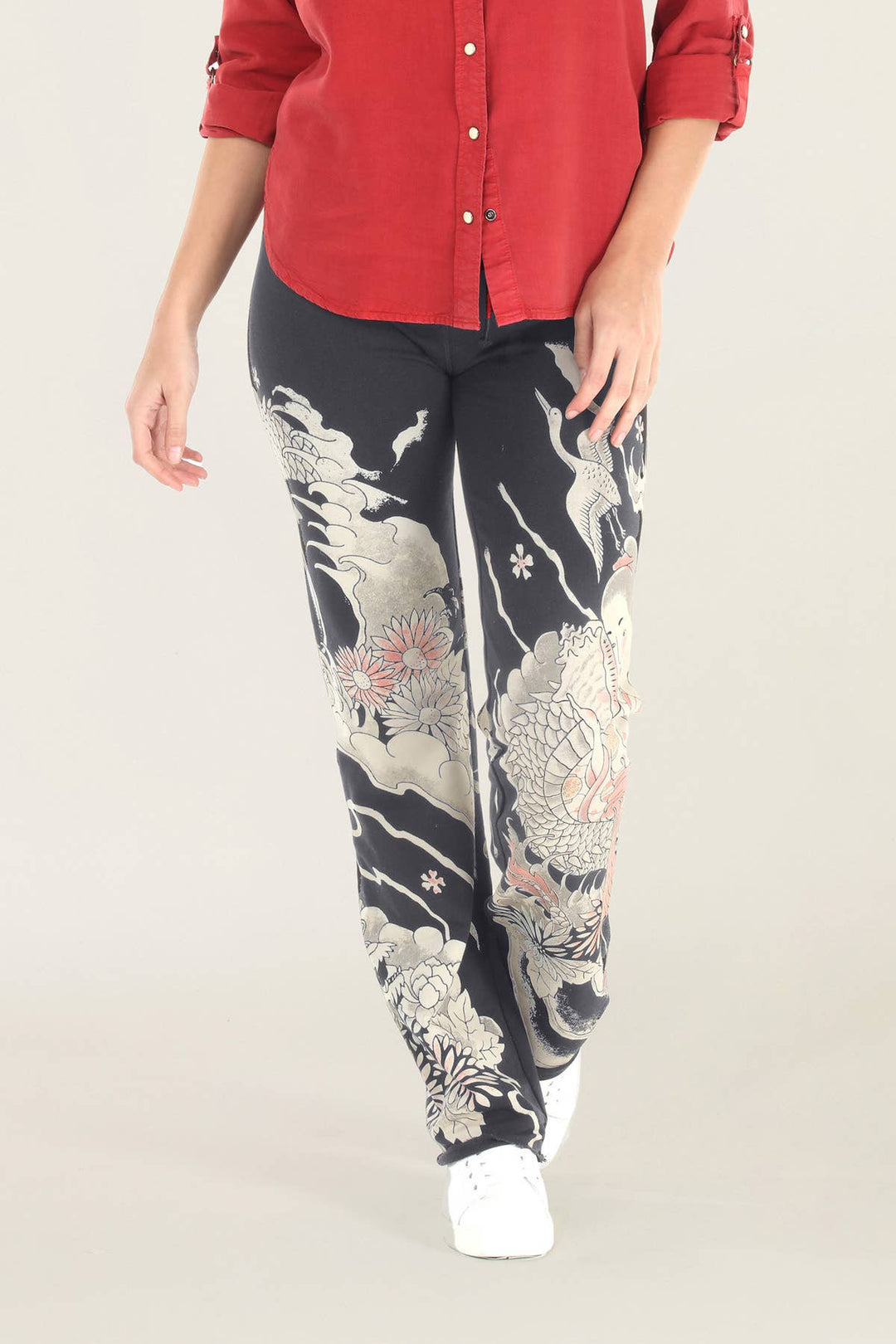 Dragon Print Pant / XL