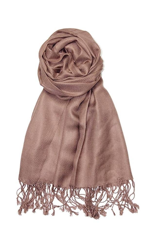 Tan Color Fashion Pashmina Shawl Scarf