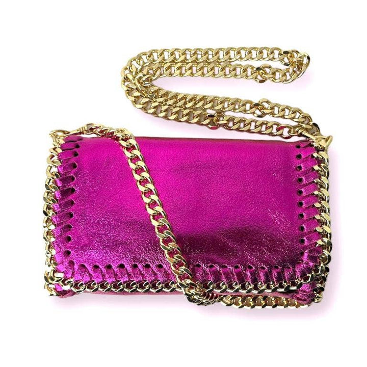 Leather Bag Chain: Rose