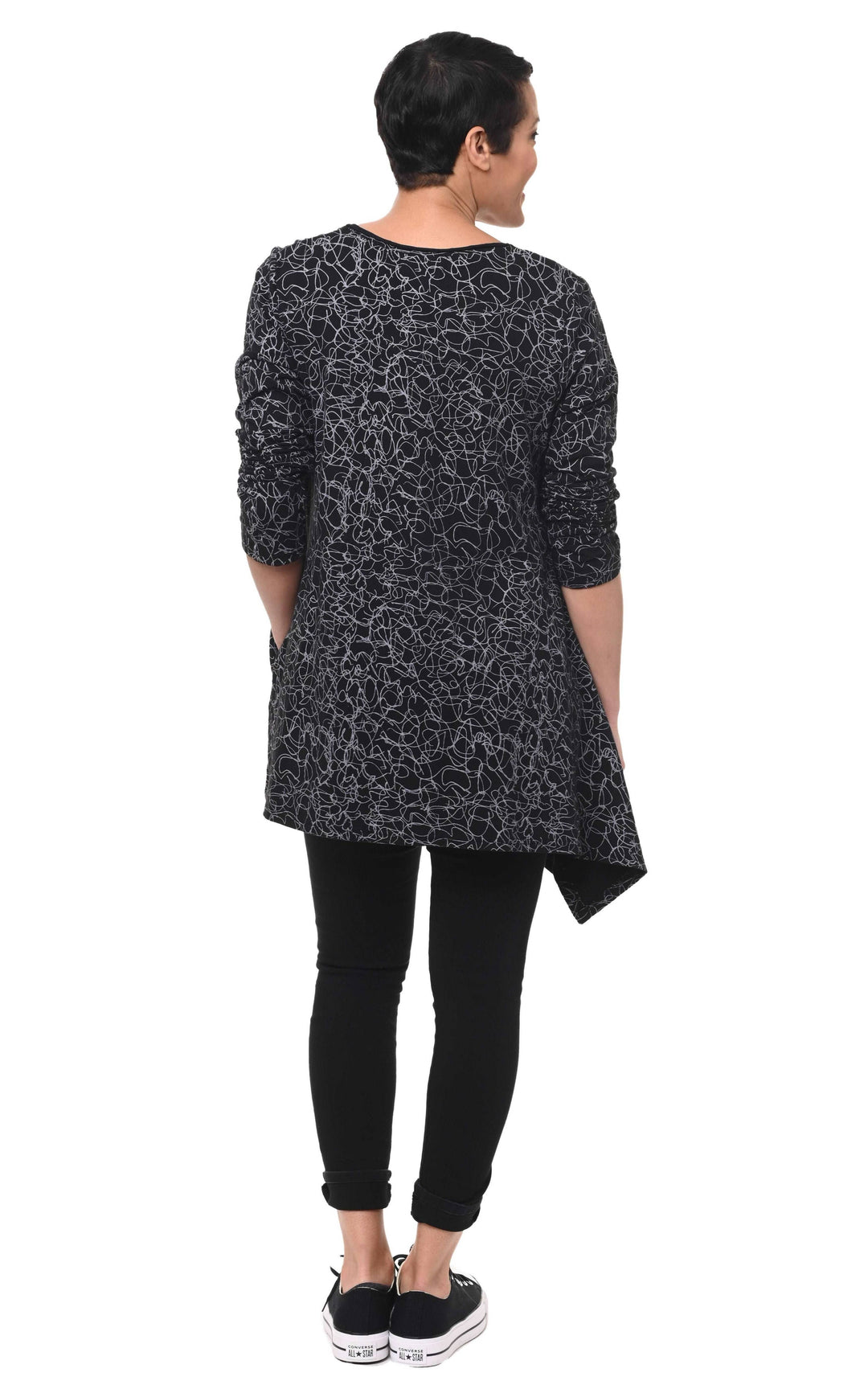 Tulip Clothing - L116 Merritt in Black Squiggle*: XS