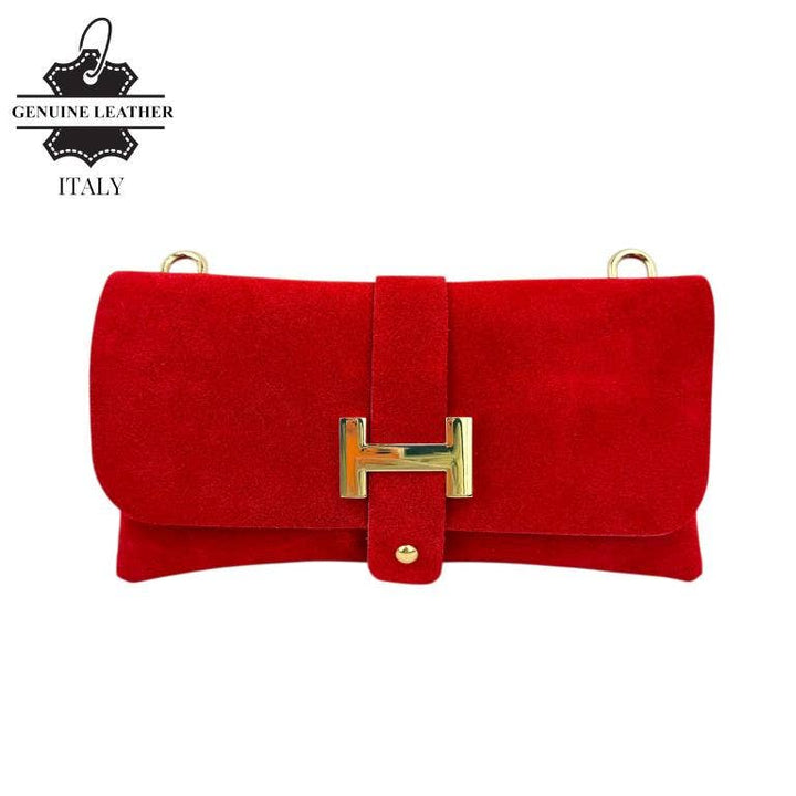Brown Suede Italian Bag