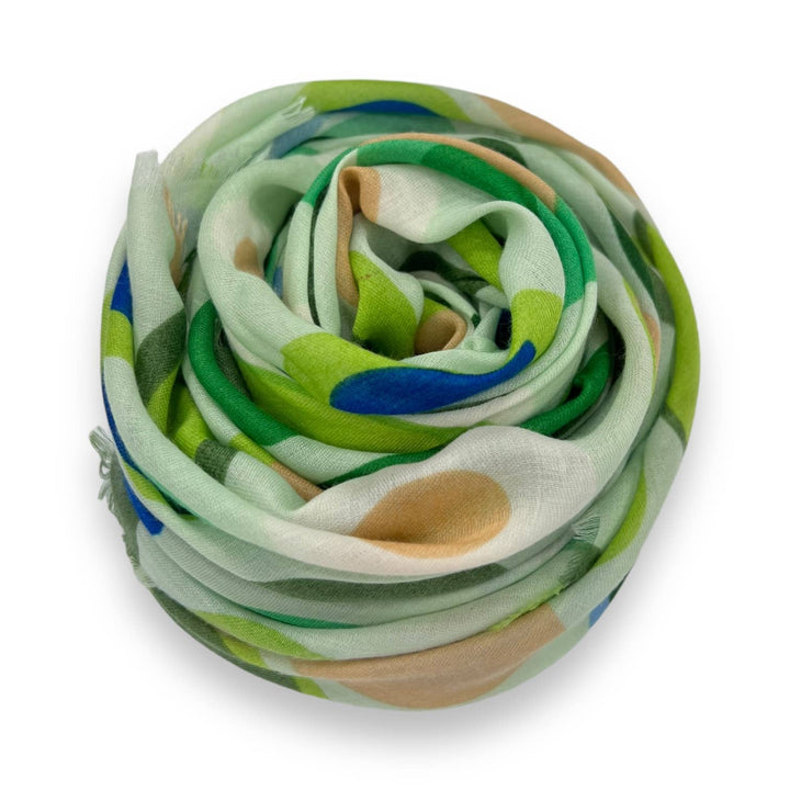 Retro style dots scarf : Beige