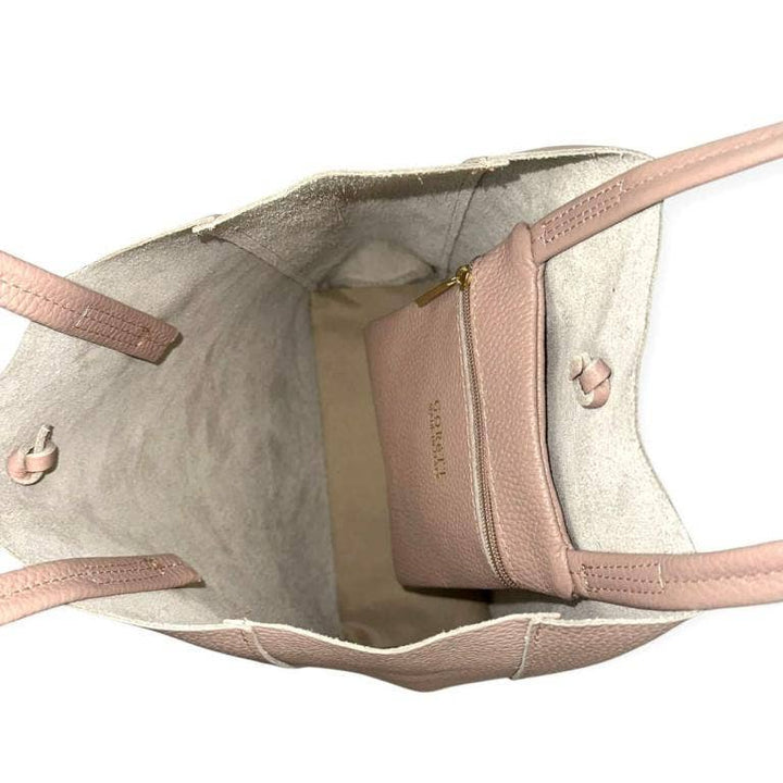Leather Tote Bag: Brown