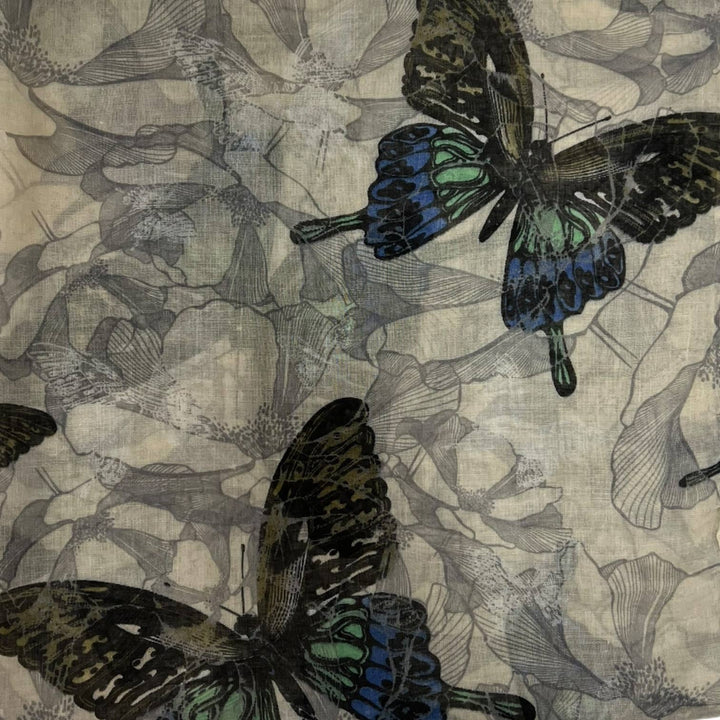 Butterfly print scarf: Baby Pink
