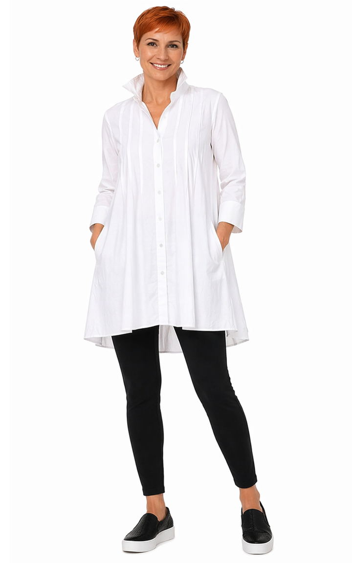 Tulip Clothing - CV125 Latte Shirt in White*: S